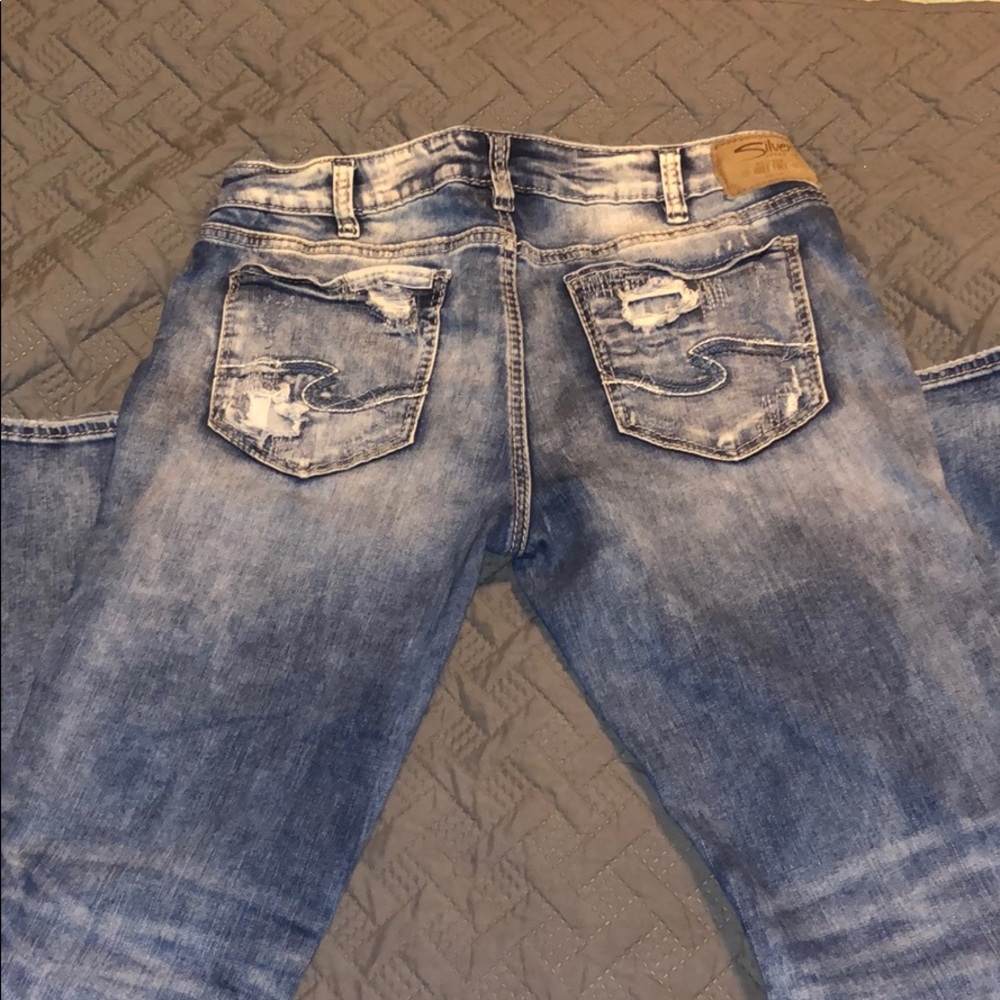 Silver jeans